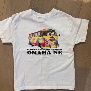 Omaha NE Tie-Dye Van Graphic Kids T-Shirt